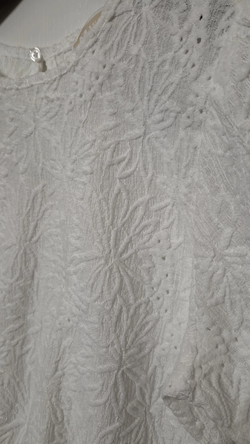 Michael Kors White Textured Blouse - photo 3