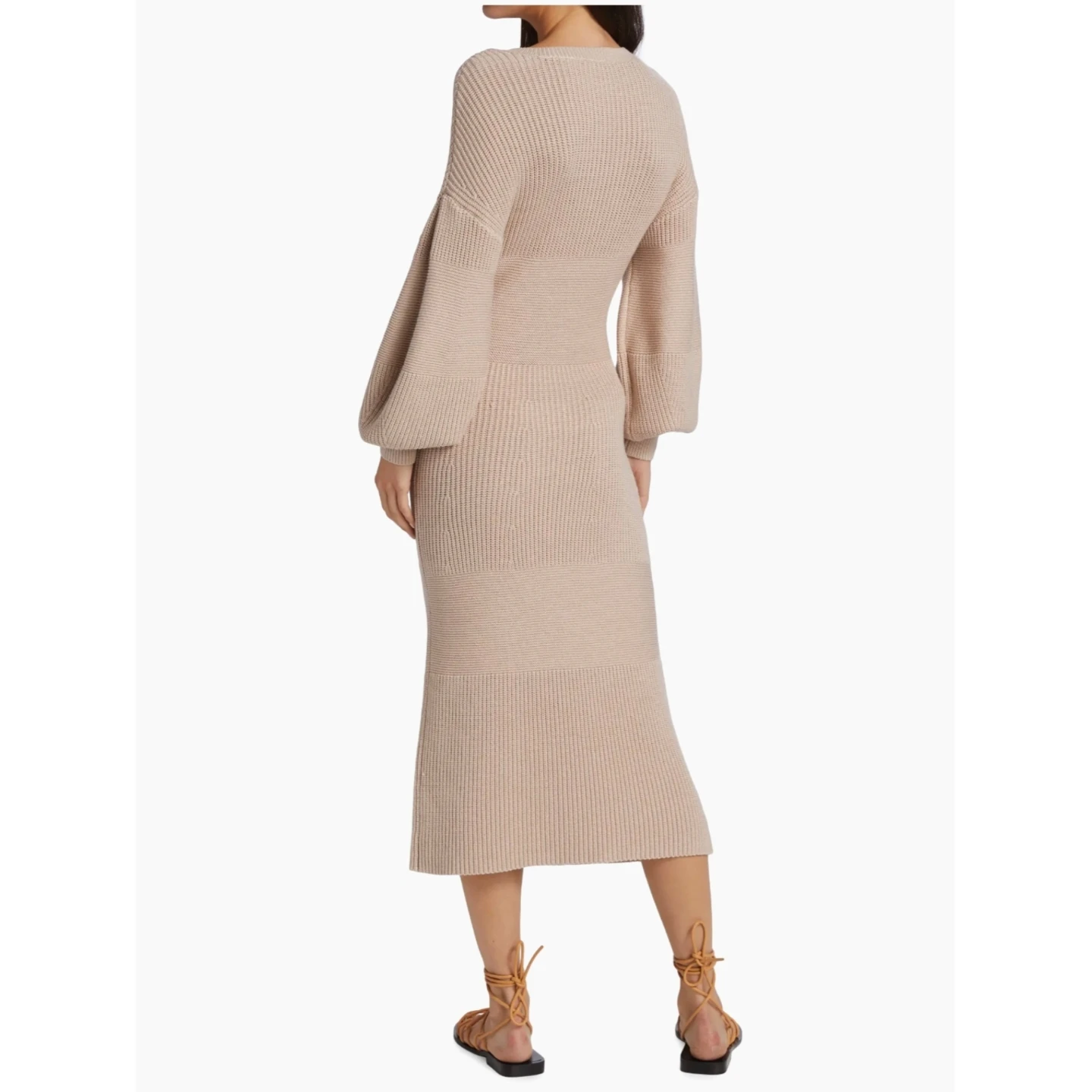 STAUD Carnation Puff-Sleeve Sweaterdress - photo 5