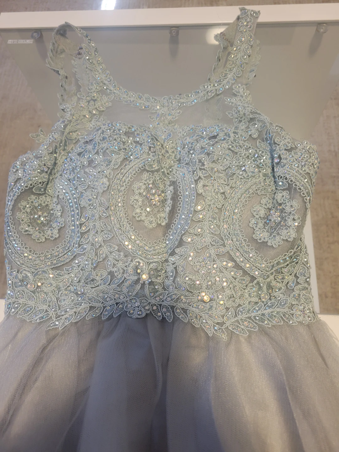 Silver Embellished Mini Dress - photo 2