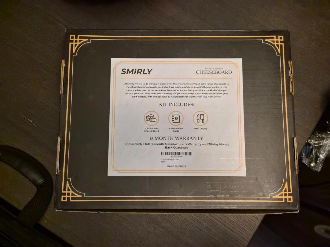 Smirly Premium Bamboo Cheeseboard Set - photo 2