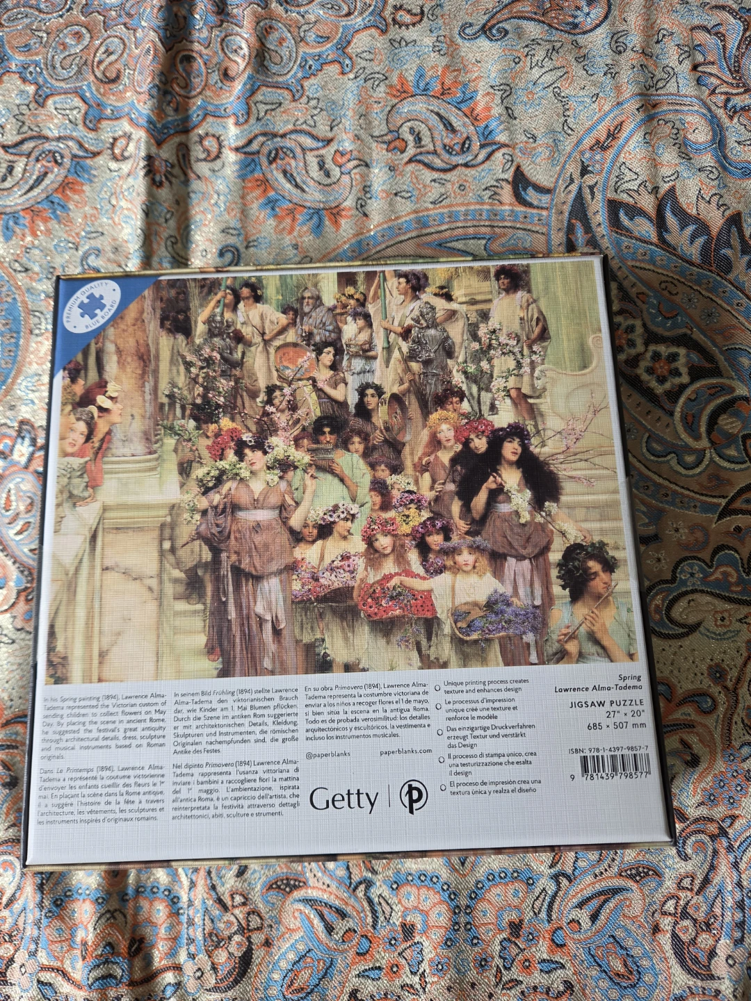 Paperblanks Lawrence Alma-Tadema Spring 1000pc Puzzle - photo 3