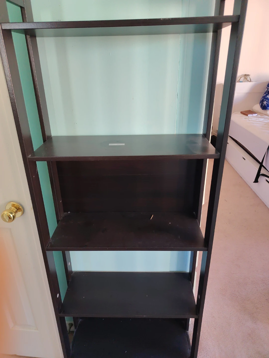 Dark Brown 4-Shelf Bookcase