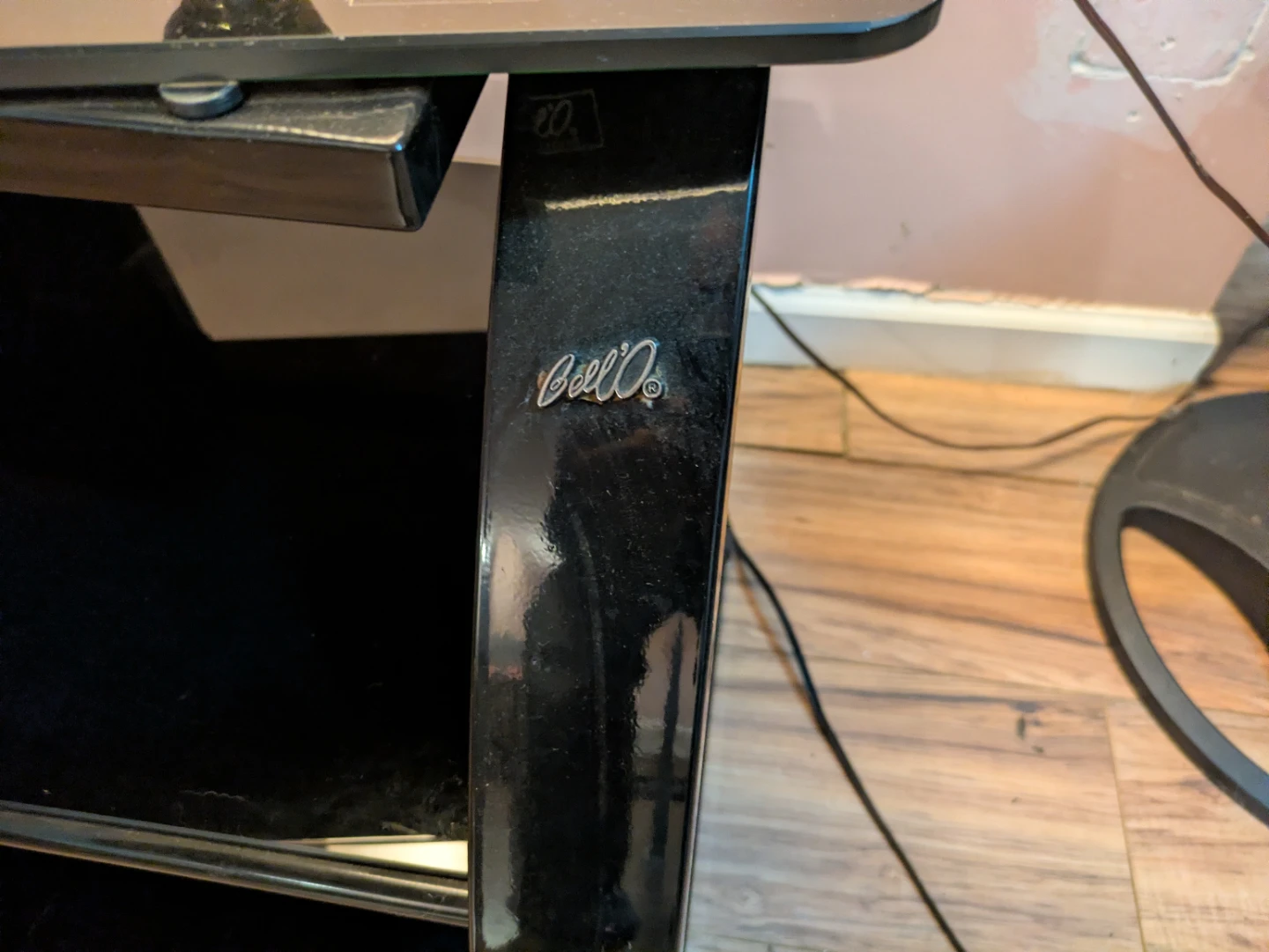 Black Glass TV Stand - photo 5