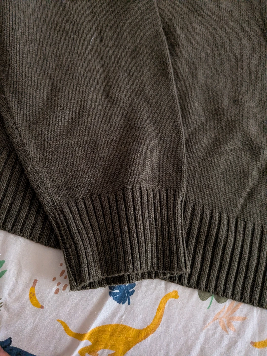 Vintage Chunky Oscar de la Renta Olive Green Sweater - XXL - photo 3