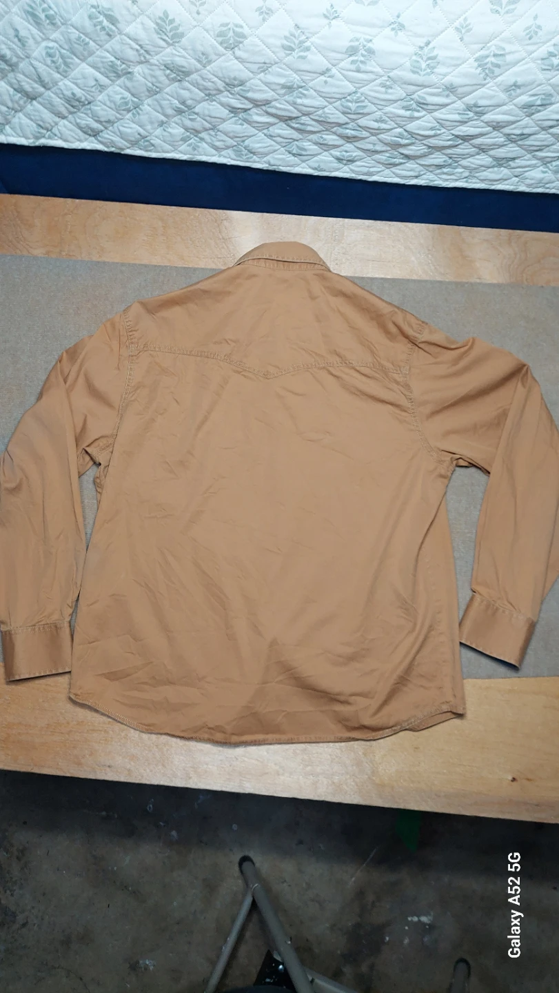 Wrangler Retro Long Sleeve Shirt Tan - photo 2