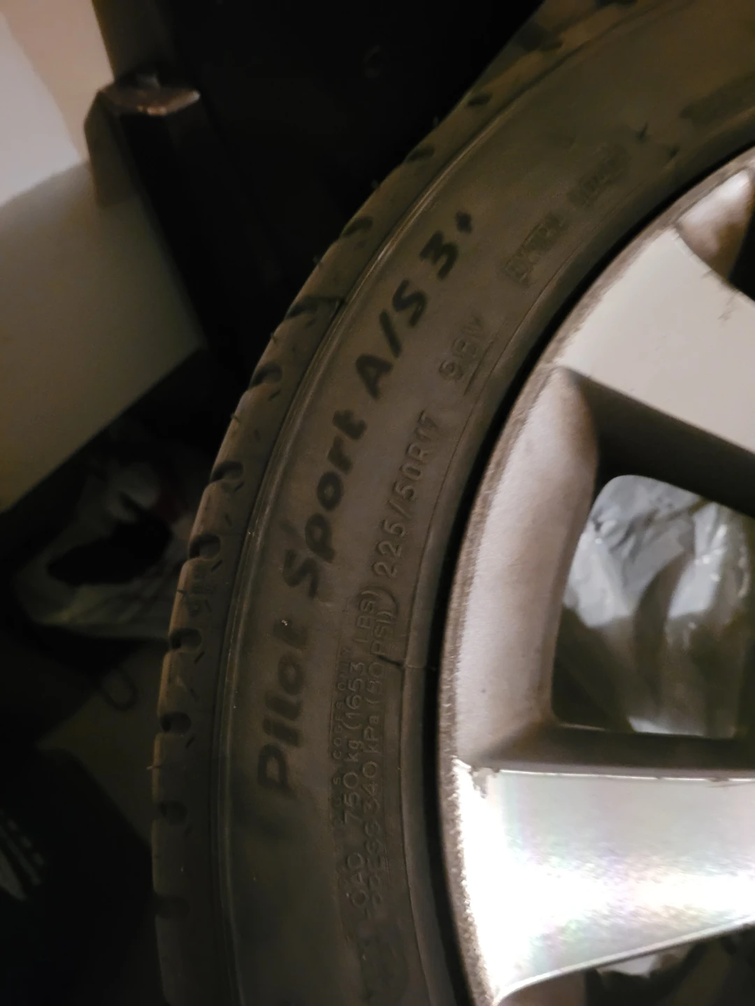 Michelin Pilot Sport A/S 3+ Tire and Rim