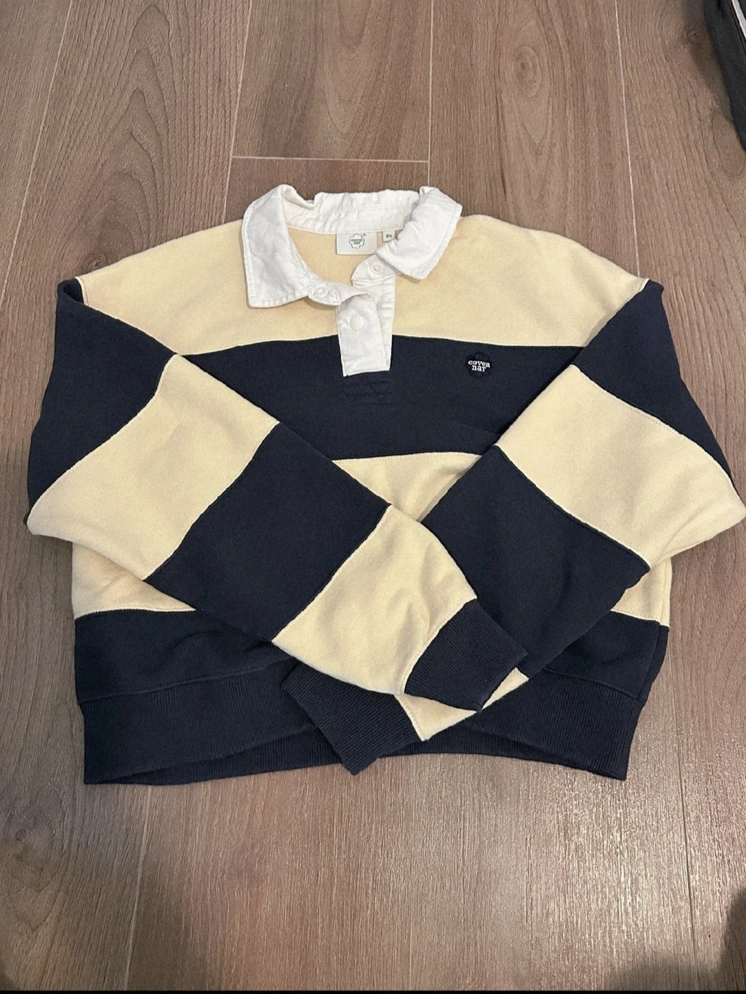 Stripe Thick Longsleeve Shirt - baggy, semi cropped - photo 2