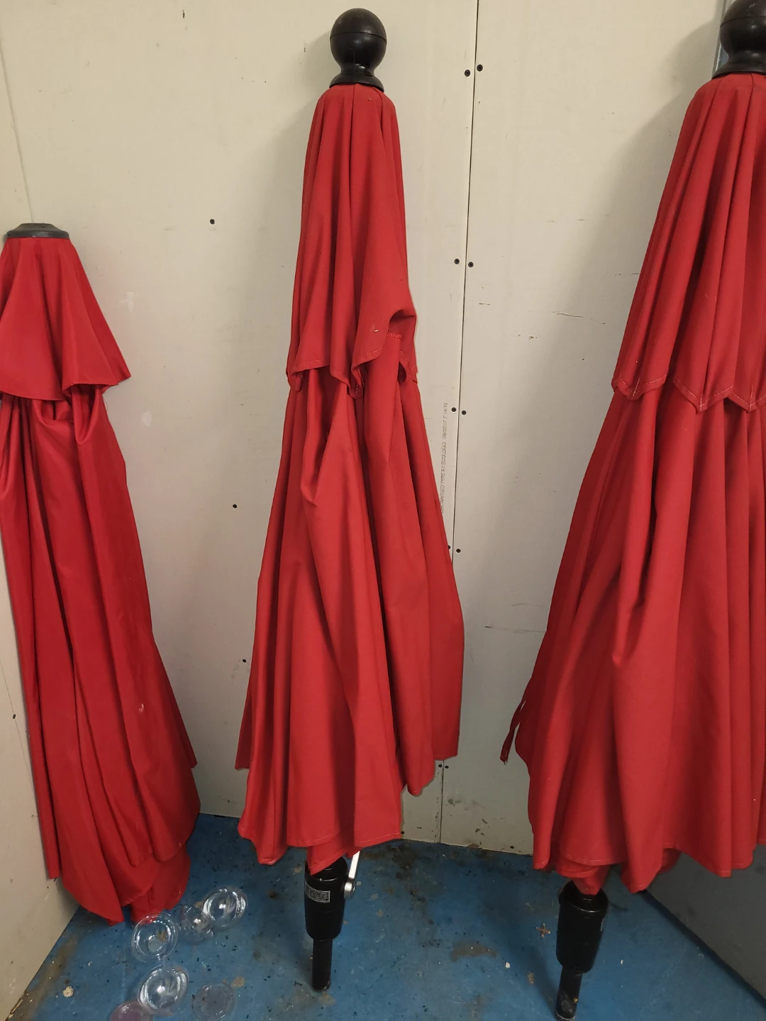 Three Red Patio Umbrellas - photo 2
