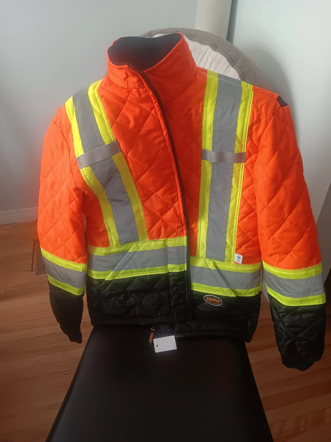 Pioneer Hi-Viz Quilted Safety Jacket - Orange
