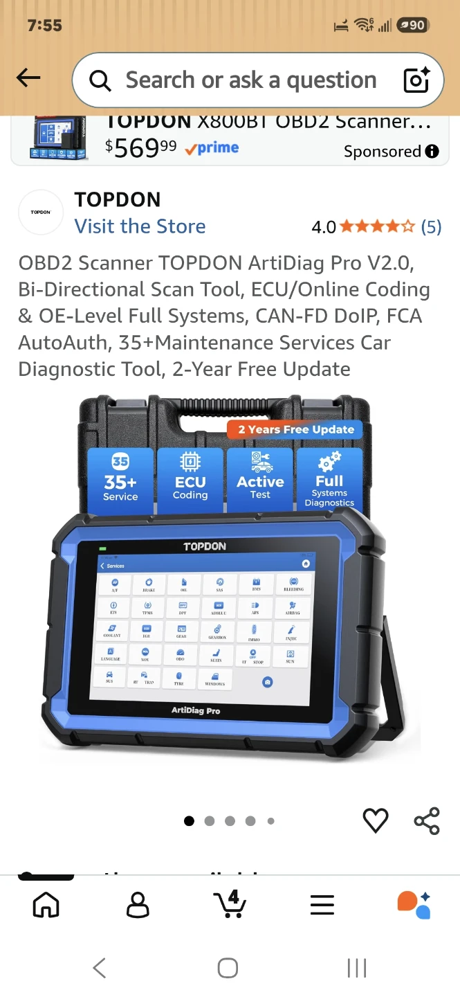 TOPDON ArtiDiag Pro Diagnostic Tool - photo 2