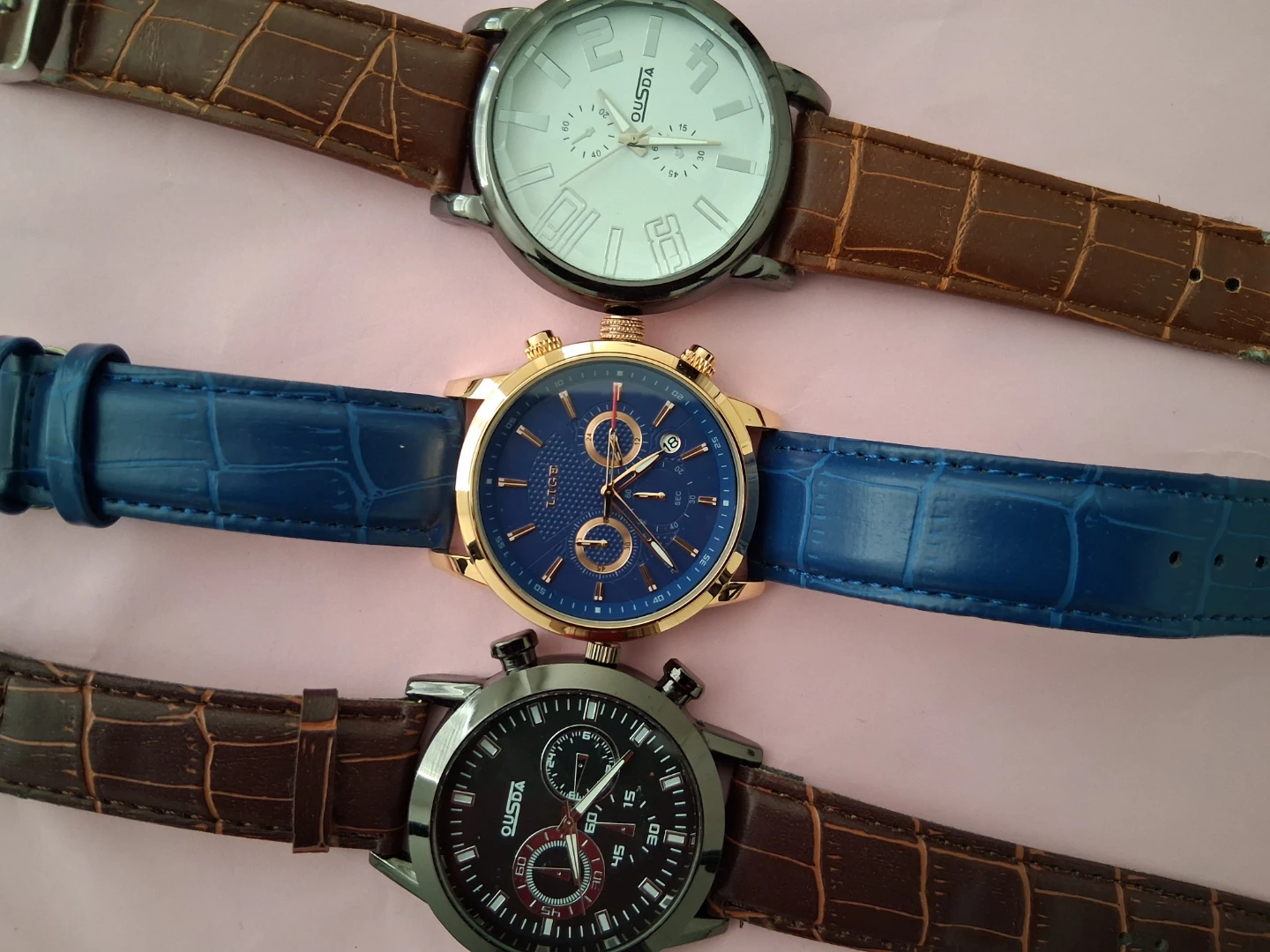 Set of 3 Lige and Ousda Watches