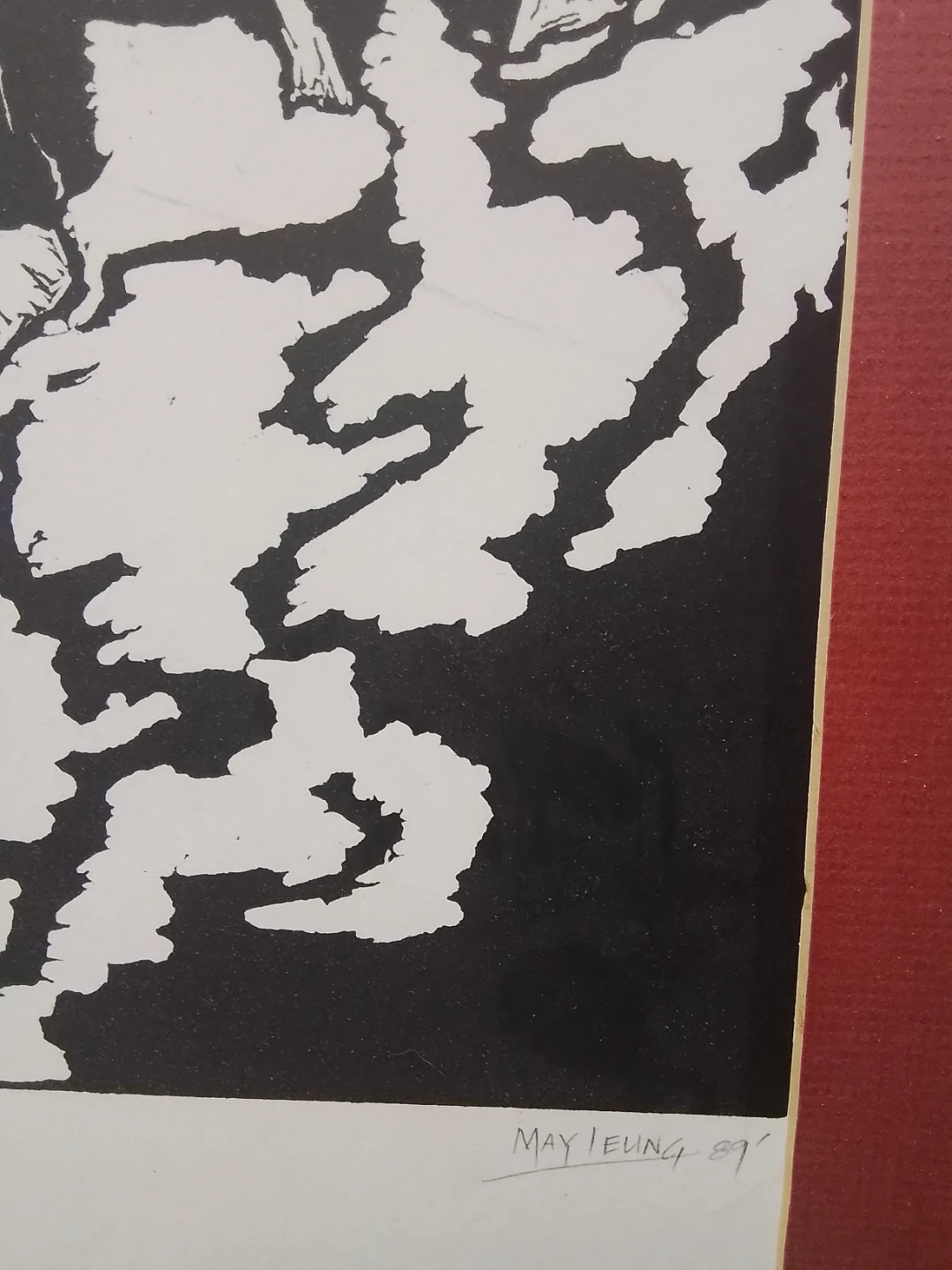 Winter Mountains Linocut Art by May Leung - photo 5