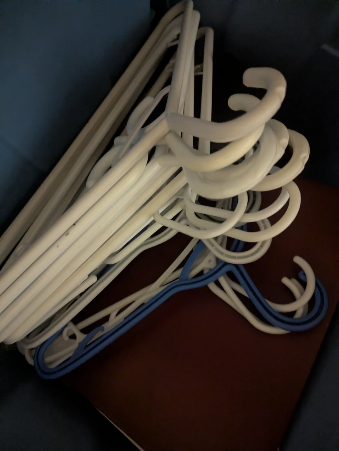 Assorted Plastic Clothes Hangers