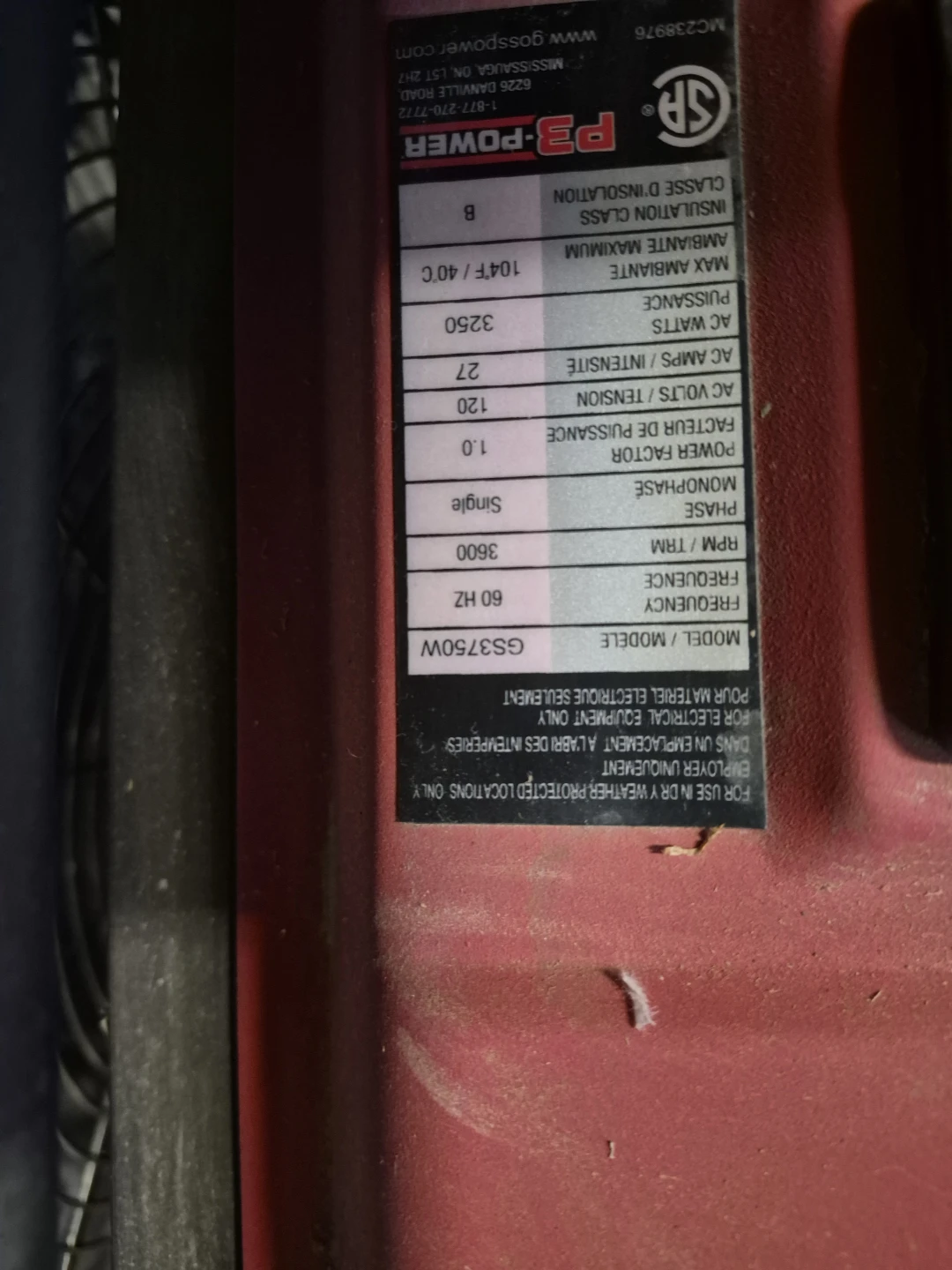3750 P3 Power Generator.Runs perfect. - photo 3