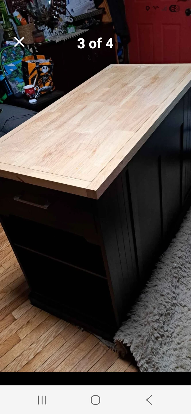 Kitchen Island with Butcher Block Top - photo 2