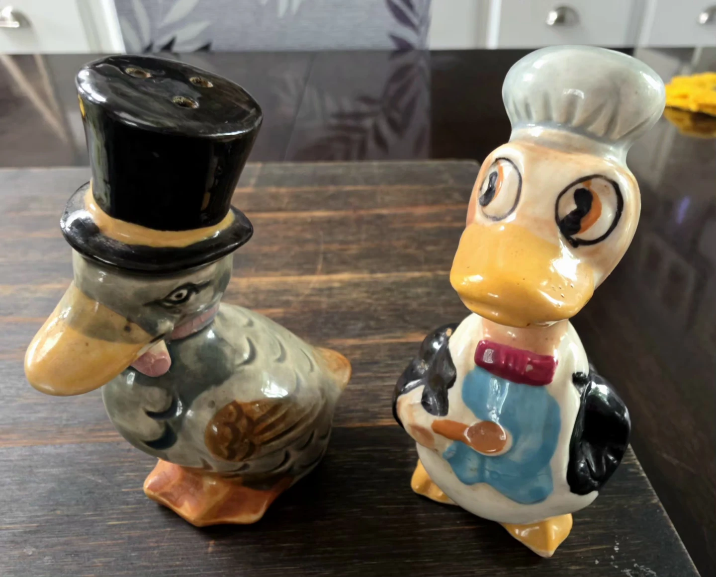Vintage Ceramic Duck Salt and Pepper Shakers