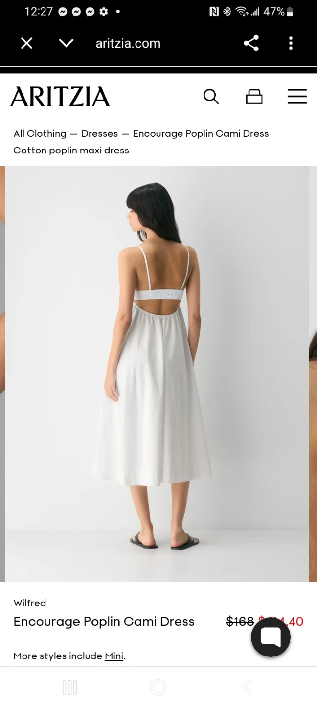 Wilfred Encourage Poplin Cami Dress XS - photo 4