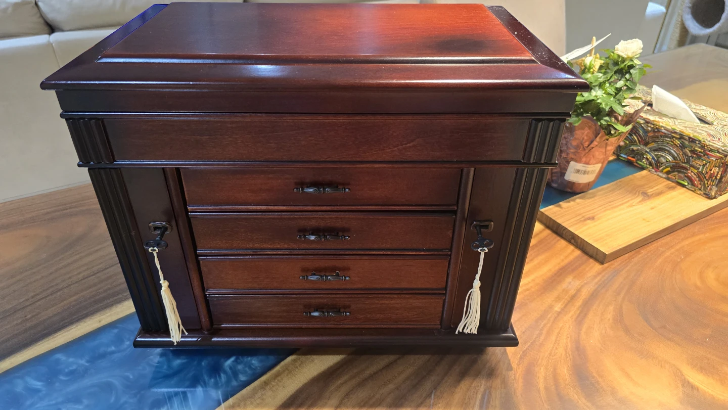 Bombay Large Wooden Jewelry Box Organizer - photo 4