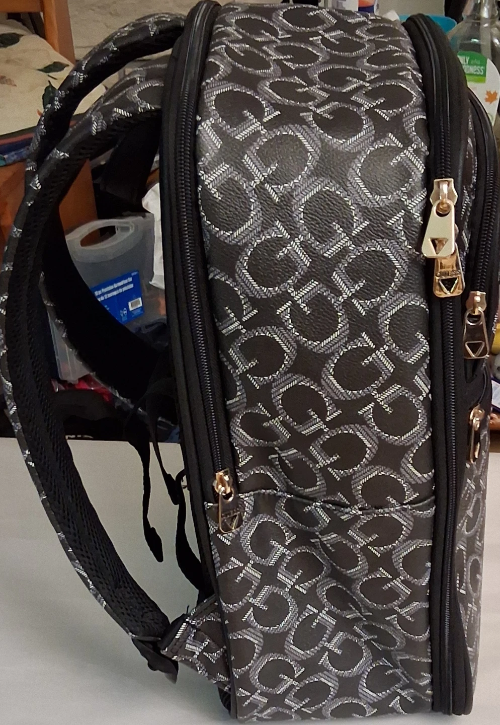 Guess Monogram Pattern Backpack - photo 3