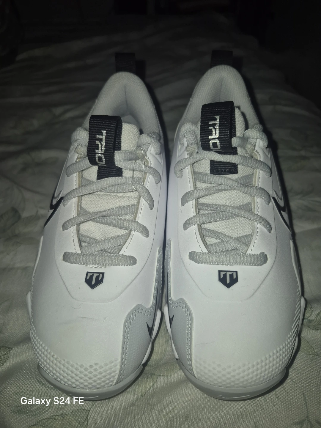 Nike Trout 7 White Baseball Cleats, Size 1Y