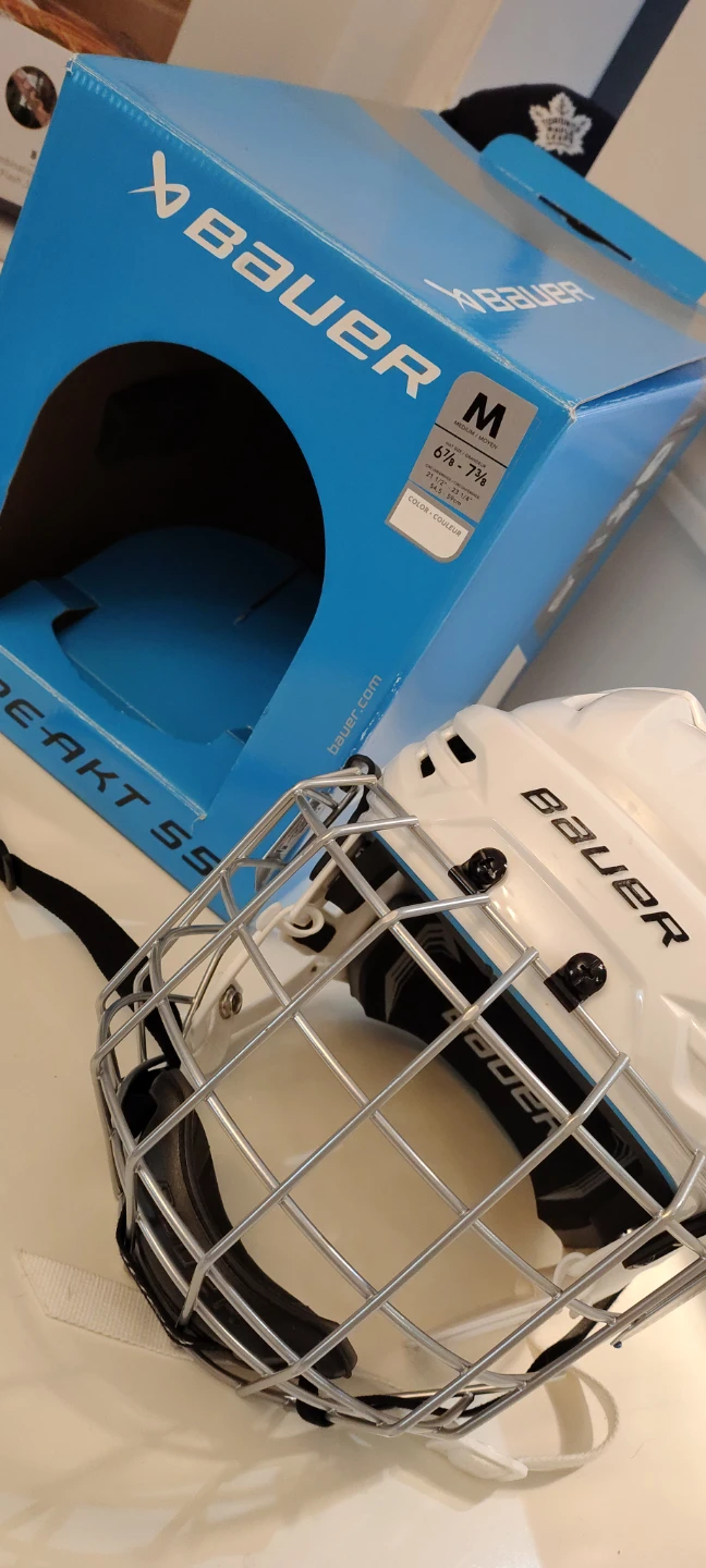 Bauer RE-AKT 55 Hockey Helmet White