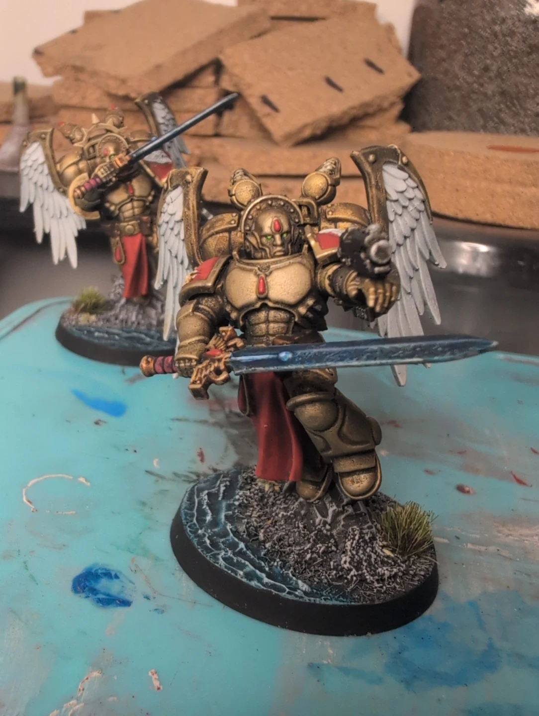 Warhammer 40k New Primaris Blood Angels Sanguinary Guard x3 - photo 3