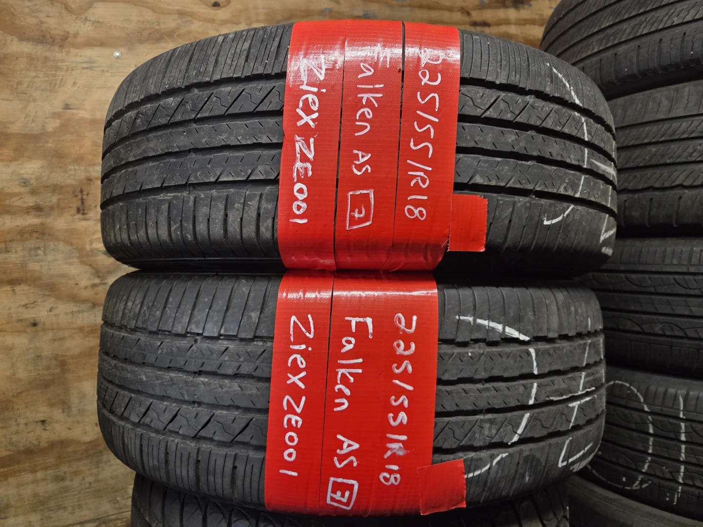 2 Falken Ziex ZE001 AS Tires 225/55R18