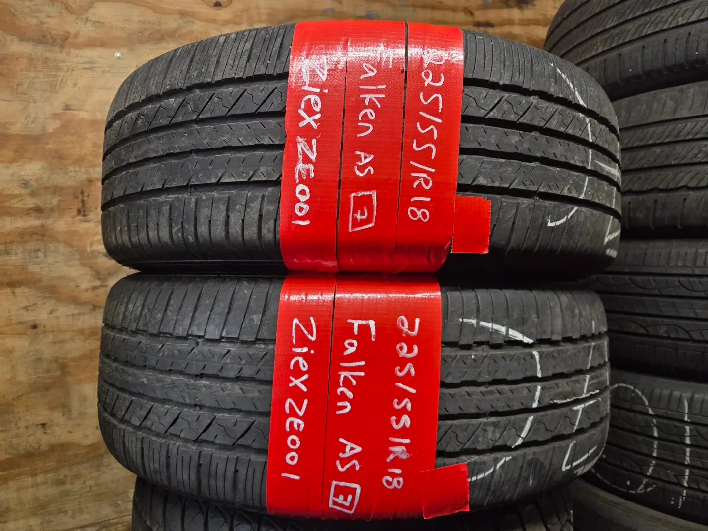 2 Falken Ziex ZE001 AS Tires 225/55R18