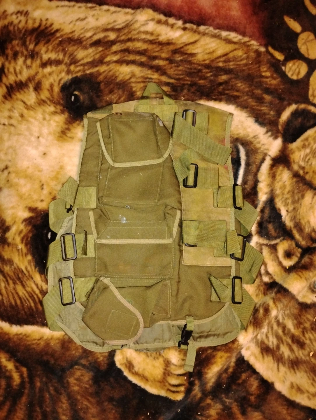 Olive Green Tactical Utility Vest - photo 2