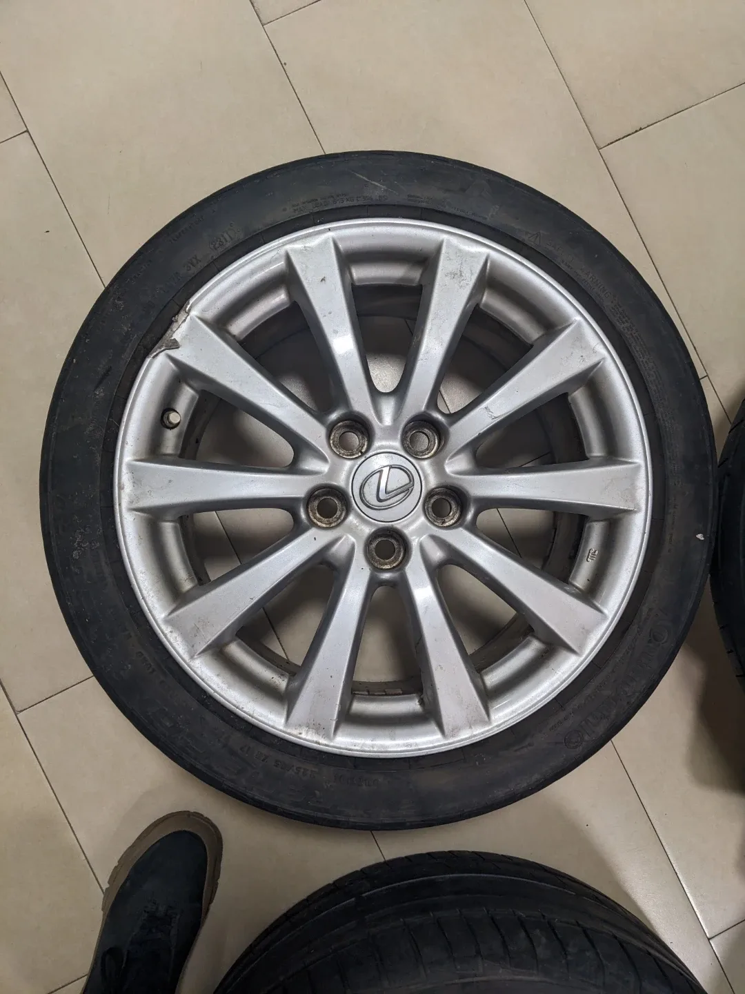 4 Lexus Aluminum Alloy OEM Rims w/ TPMS - photo 2
