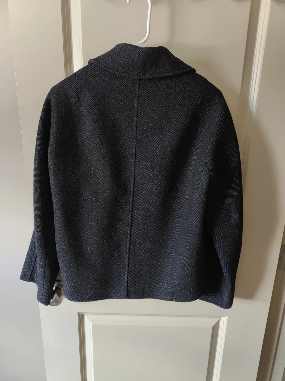 Zara Charcoal Grey Herringbone Zip Jacket - photo 2