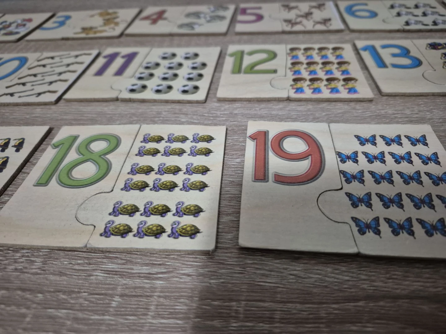 Wooden Number Matching Puzzle Set - photo 4