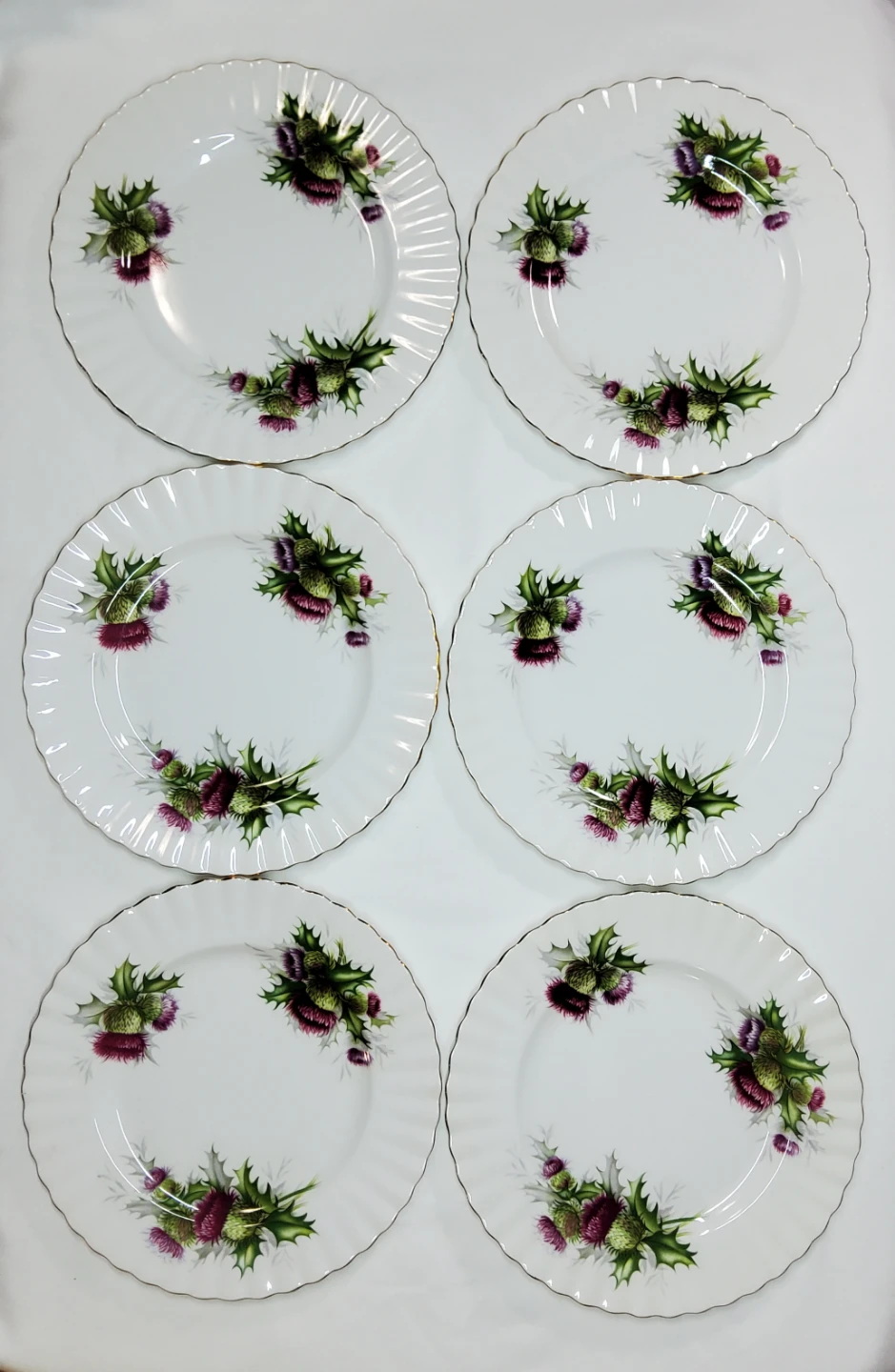 Royal Albert Highland Thistle Salad Dessert / Cake Plate
