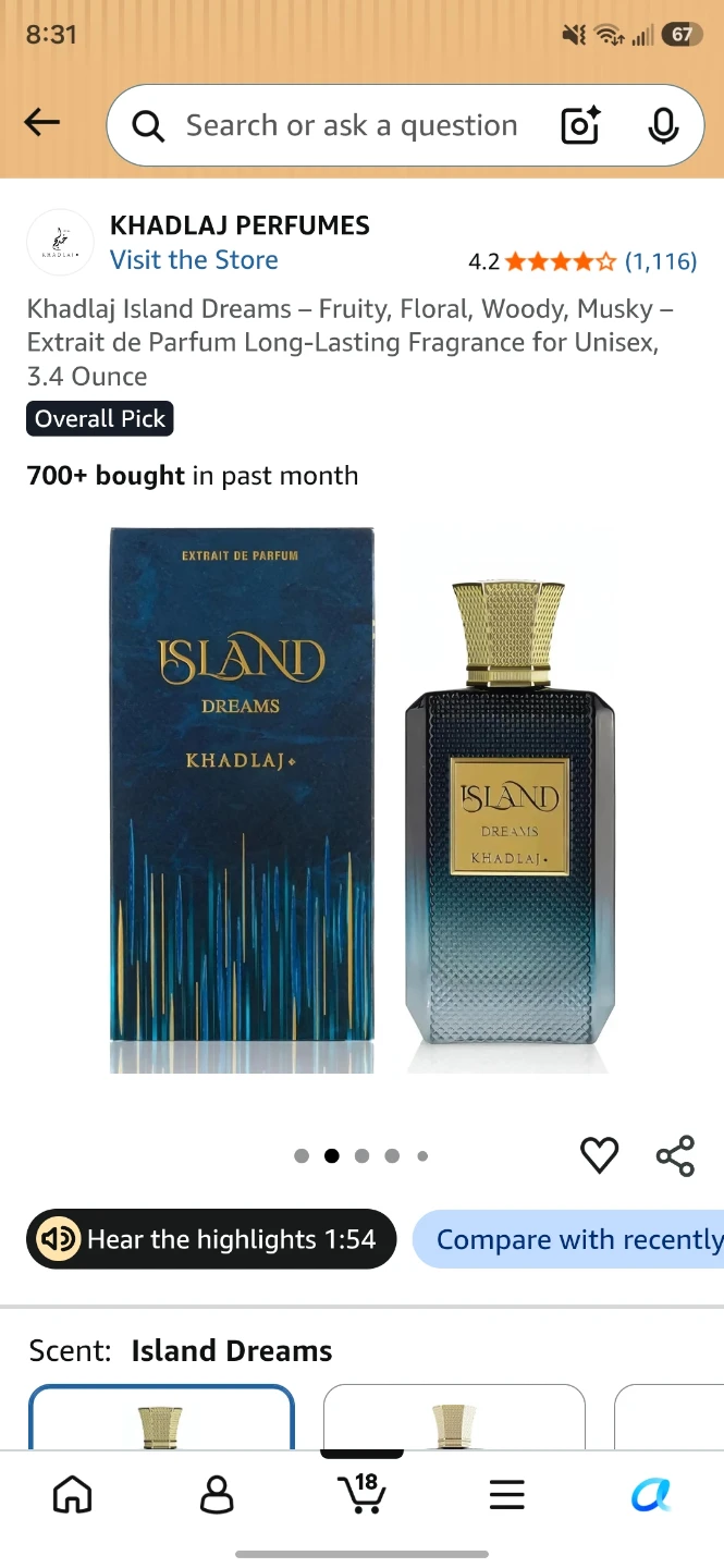 Khadlaj Island Dreams Extrait de Parfum 3.4 oz - photo 4