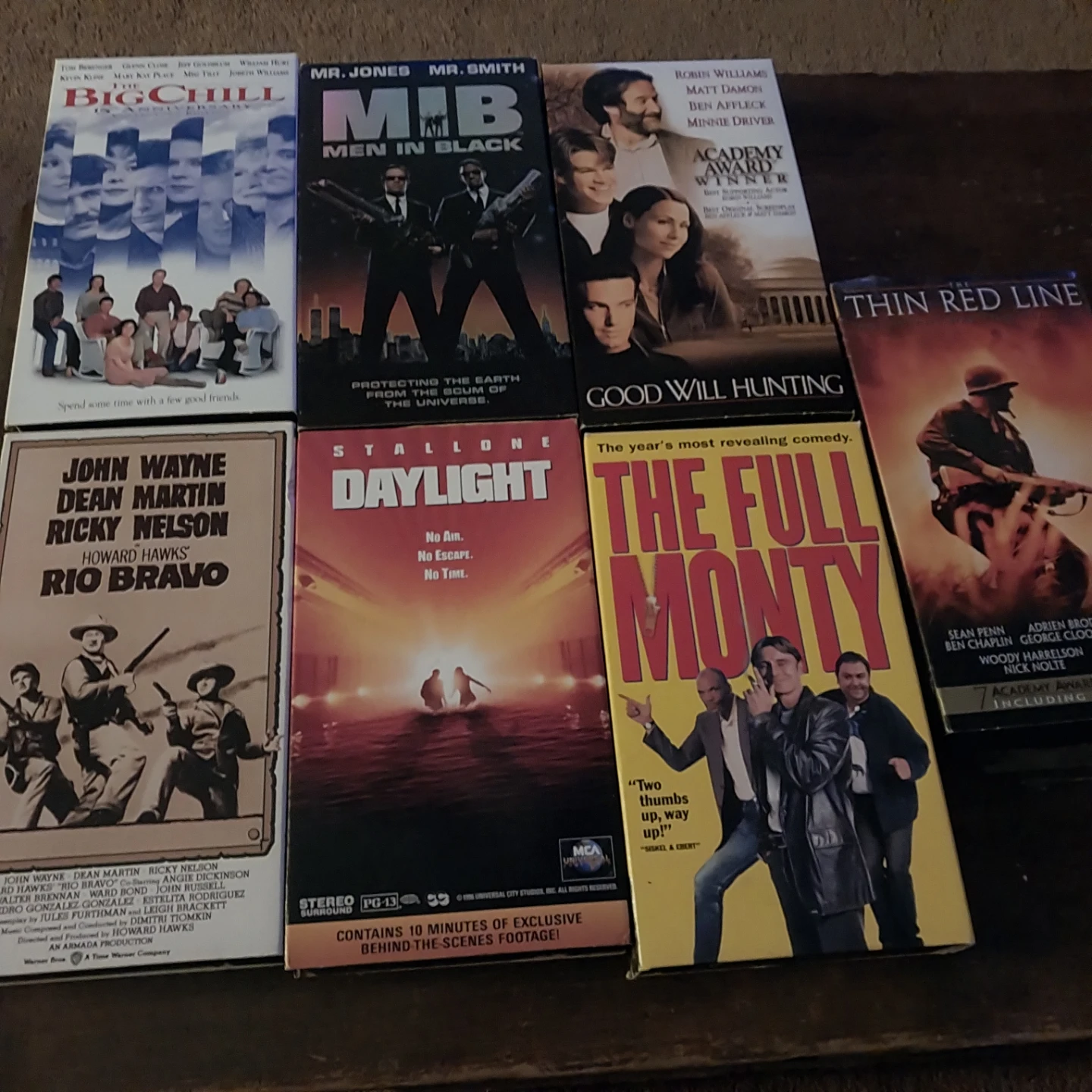 Set of 7 Assorted Classic Movies on VHS
