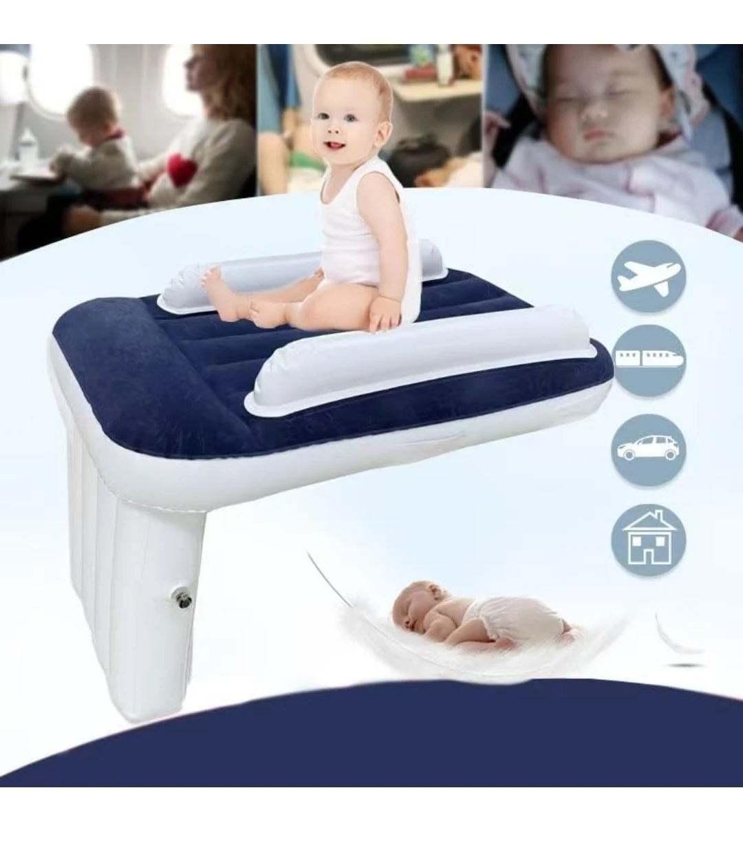 Air Mattress bed for baby children travel flight Airplane Train - photo 4