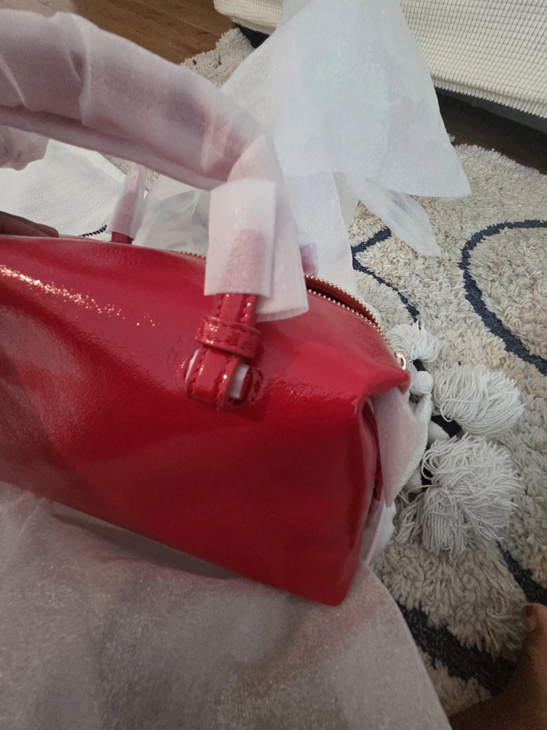 Kate Spade Red Patent Leather Satchel - photo 3