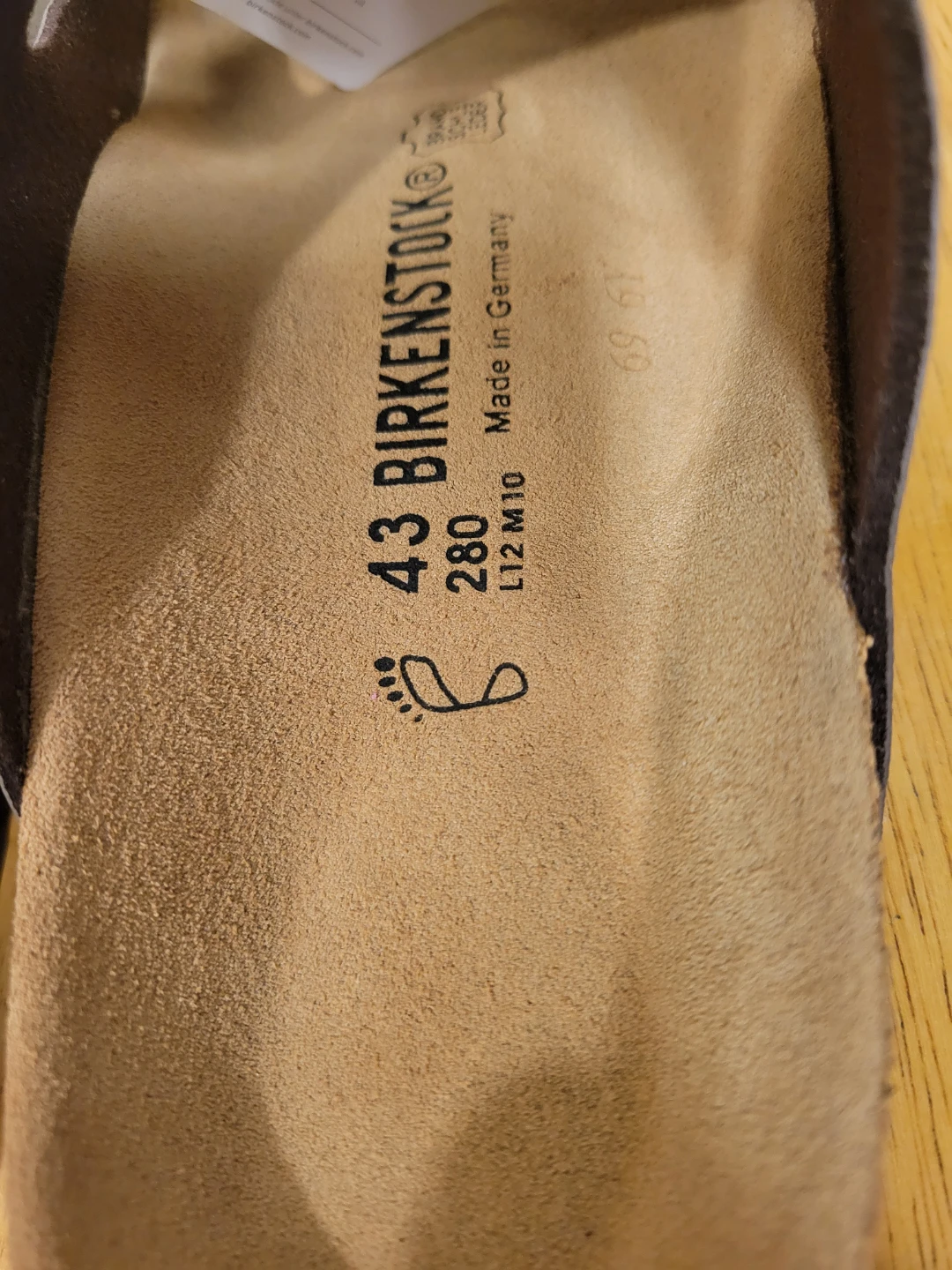 NEW Birkenstock Men Arizona Stone Sandals Sz 43 / 10 10.5 - photo 5