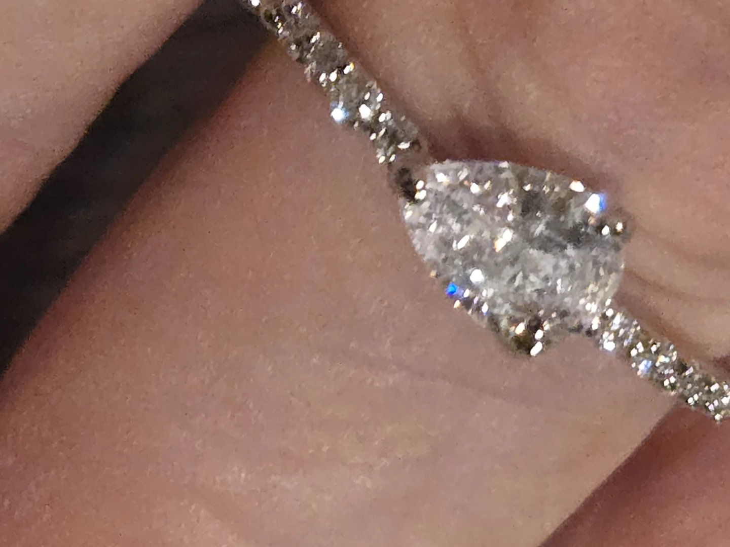 Pear-Shaped costume Eternity Ring - photo 2