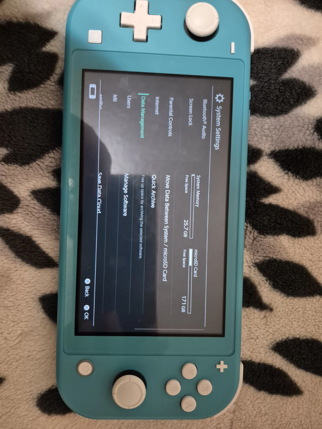 256gb Turquoise Nintendo Switch Lite with Lenovo Earbuds - photo 3