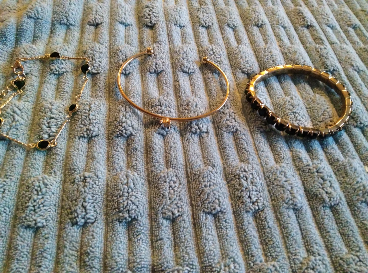 Set of three fashion bracelets