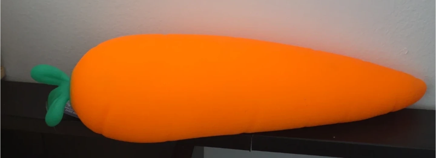 Orange Carrot Plush Pillow