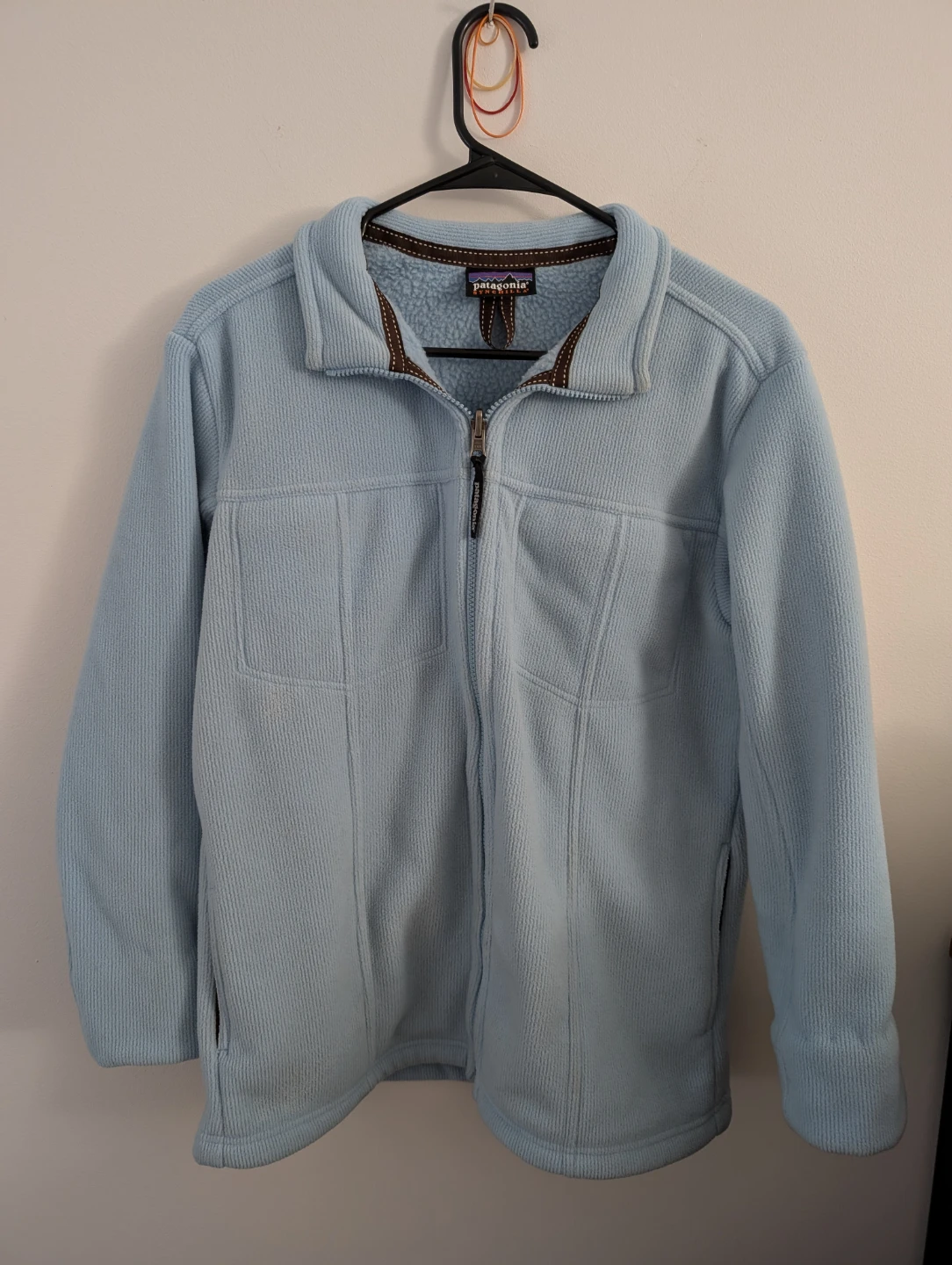 Rare Vintage Patagonia Synchilla Full-Zip Fleece Baby Blue