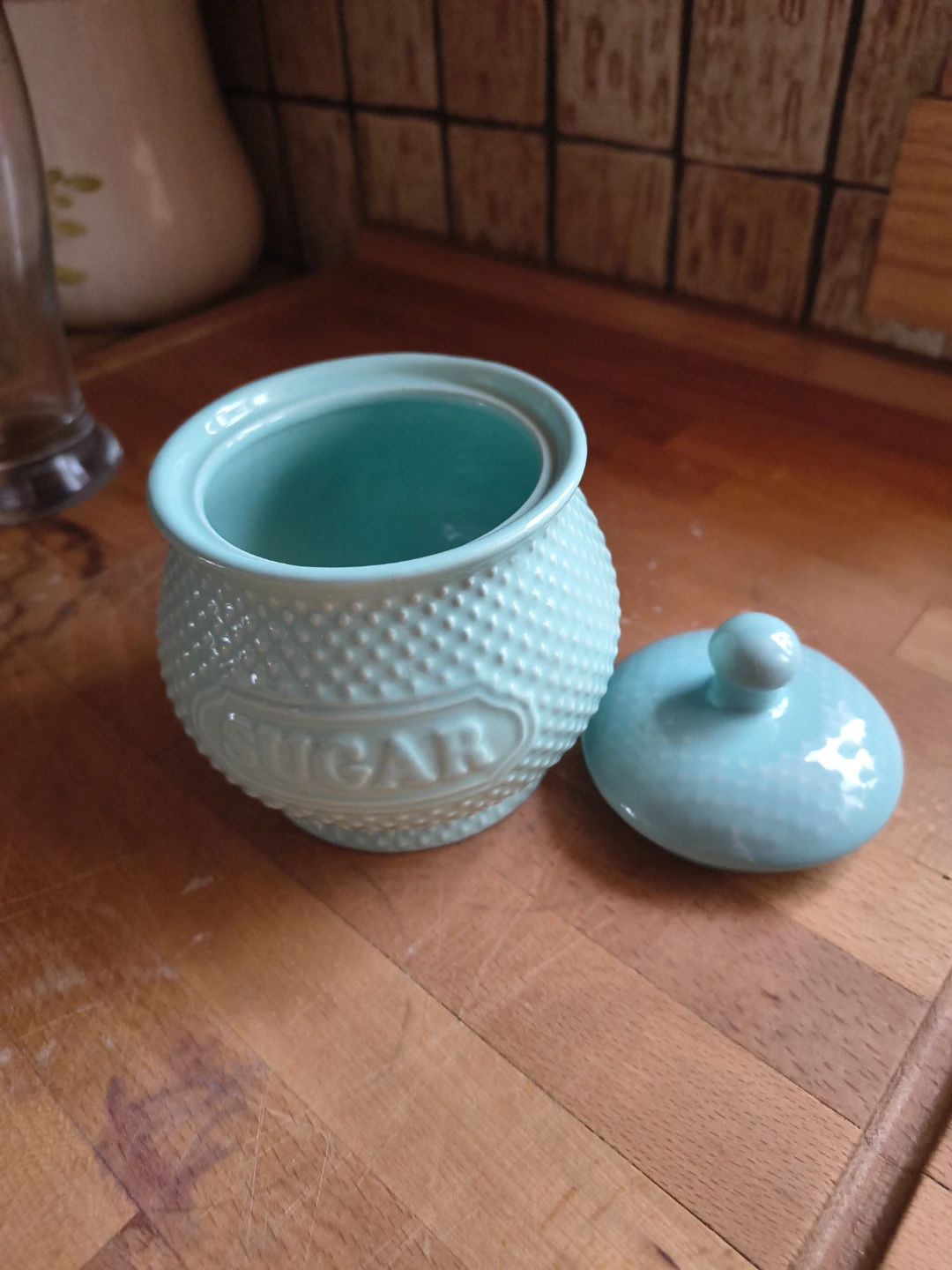 Stokes Blue Stoneware Sugar Bowl - photo 2