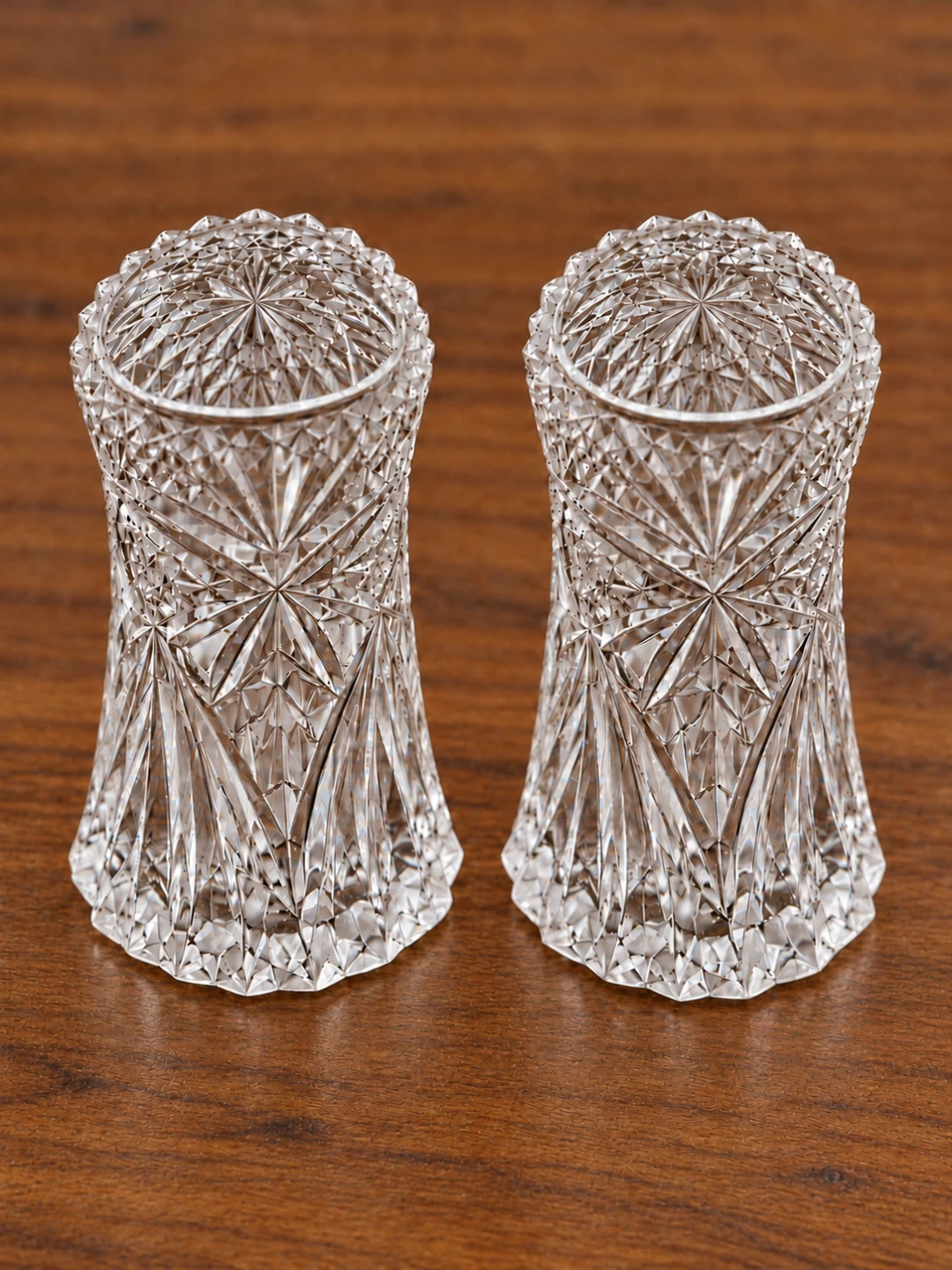 Vintage MCM cut glass 6 piece serving set - photo 5