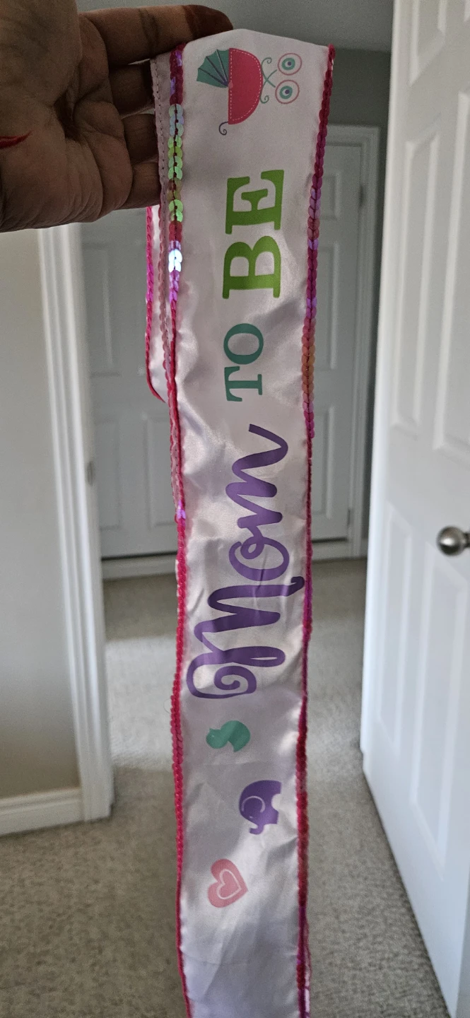 Mom to Be baby shower sash - photo 2