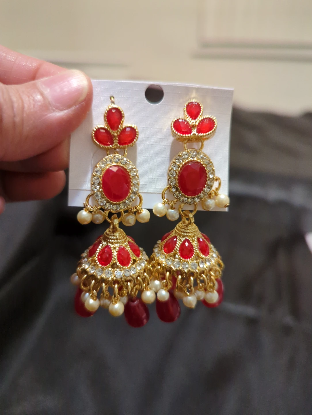 Red and Gold Jewelry Set - photo 3