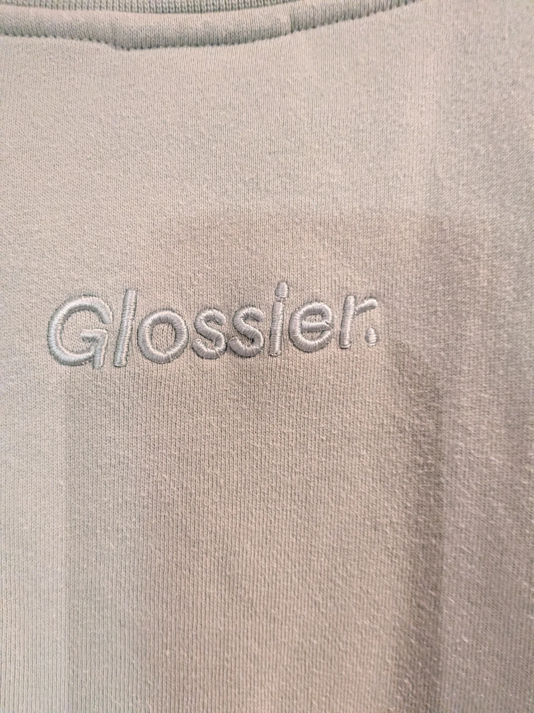Glossier Sage Green Crewneck Sweatshirt - photo 3