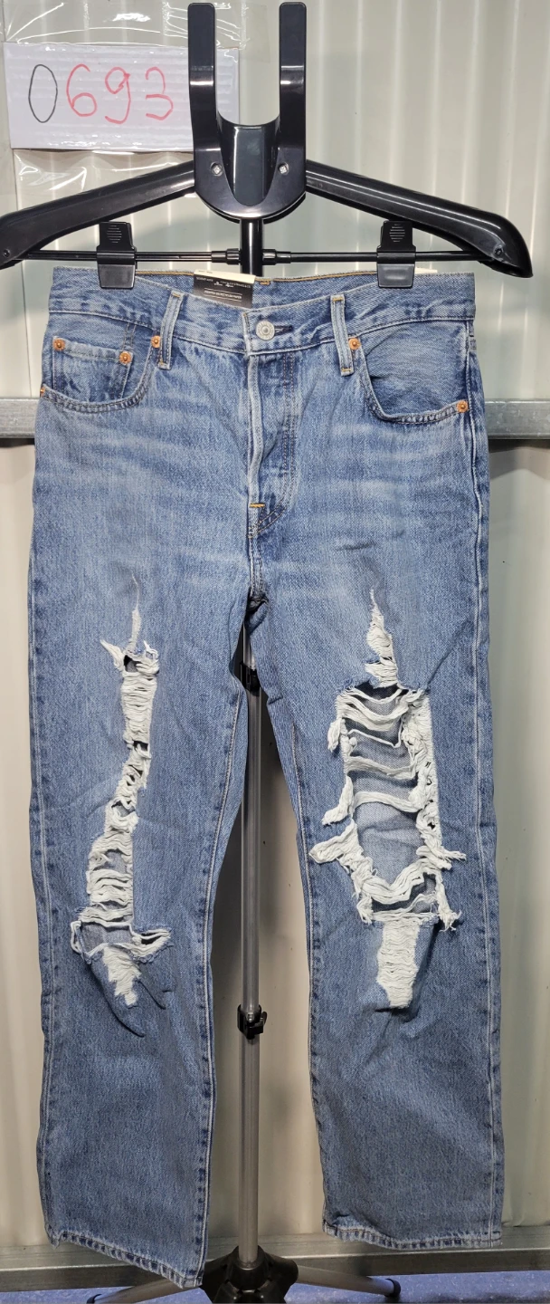 Brand new. Levi's 501 90s Distressed Jeans, size 25×30 (0693)