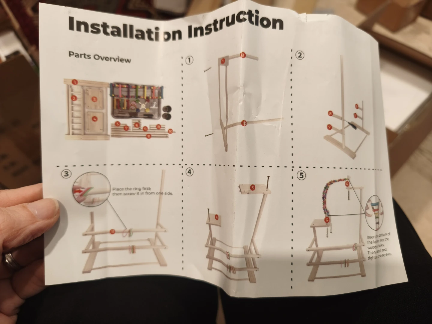 Leefasy Wood Bird Play Stand - photo 2